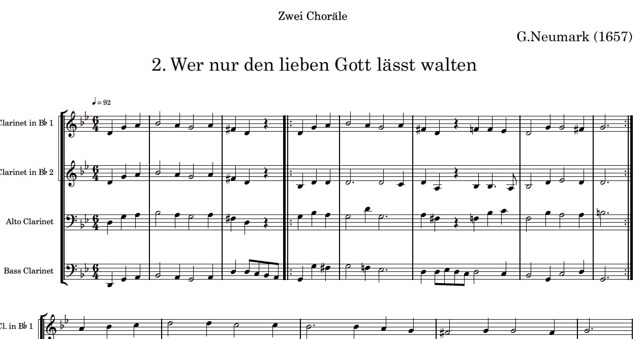 2 Choräle (Holzbläser-Quartett variabel) – Bild 2