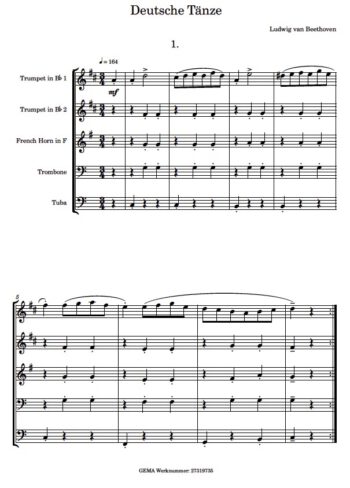 12 Deutsche Tänze - L.v. Beethoven – Bild 2