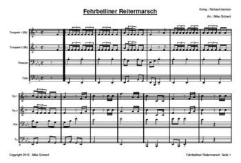 Fehrbelliner Reitermarsch (Brass-Quartett) – Bild 2