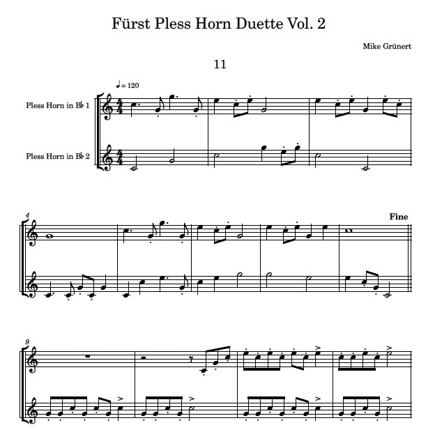 10 Duette für Plesshorn Vol. 2 – Bild 2