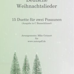 15 Deutsche Weihnachtslieder (in C Bass-Schlüssel)