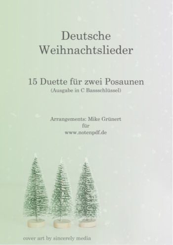 15 Deutsche Weihnachtslieder (in C Bass-Schlüssel)
